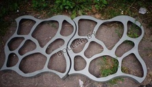 Форма для садовых дорожек круглые камни 80 х 80 см (2 шт.) (форма для тротуарной плитки) (арт. 9-3839) 