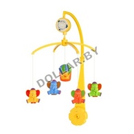 Каруселька с пластиковыми игрушками, арт.SK/21300А (слоники) "TEX"