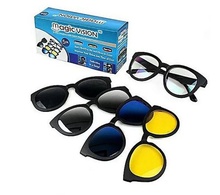 Солнцезащитные антибликовые очки с магнитными насадками 5 в 1 MAGIC VISION